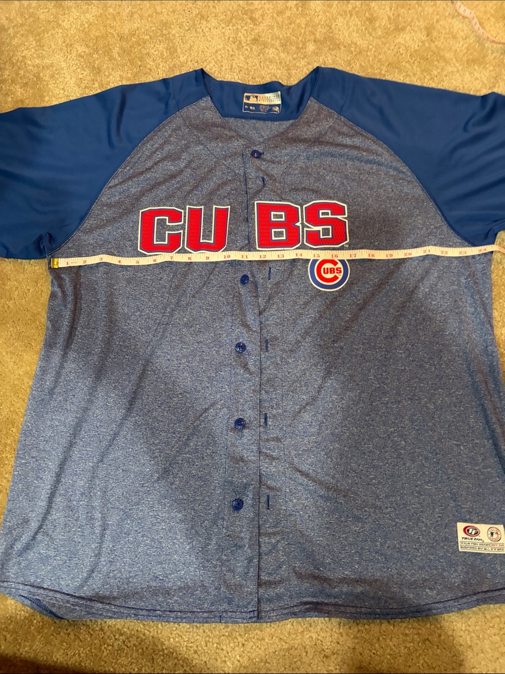 Chicago Cubs Blue Short-Sleeve Baseball Jersey - Size XL - Picture 6 of 8